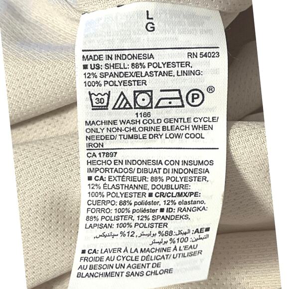 Old Navy Jogger Cargo Pants Womens Size L Cream Lined Stretch Casual Travel - Picture 16 of 16